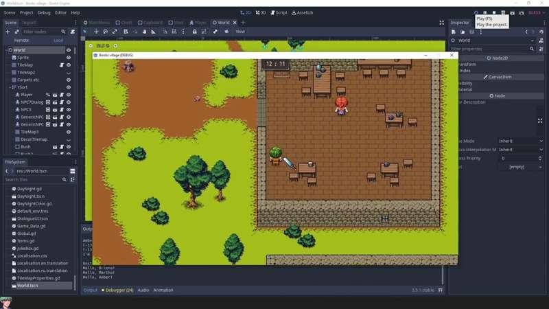 Learning Godot. Project progress