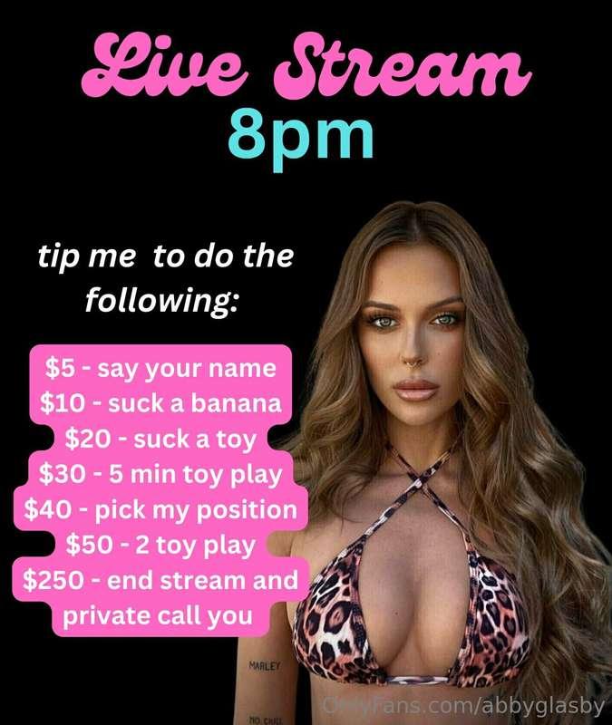 Its finally here. I'm going live tonight (Monday) at 8pm aus..