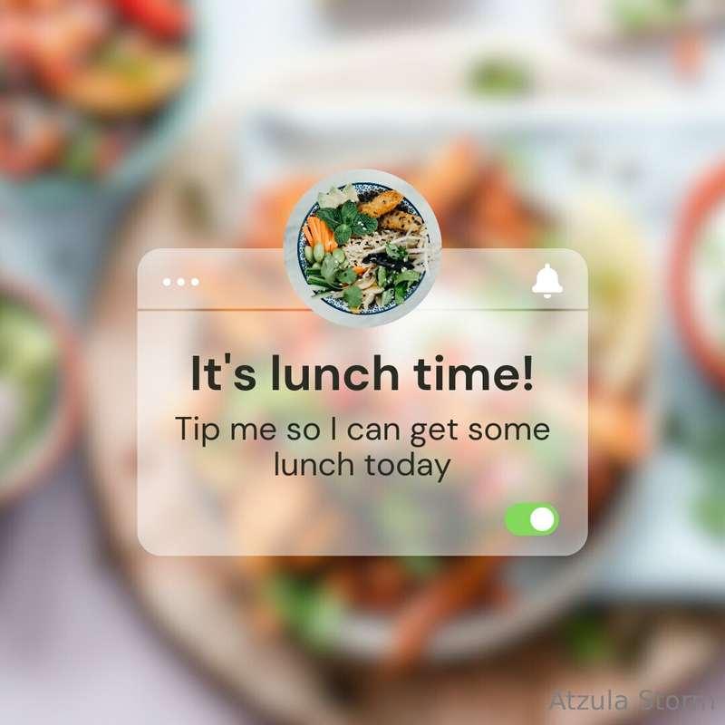 Hey babes, it's lunch time, and I was wondering if yall coul..