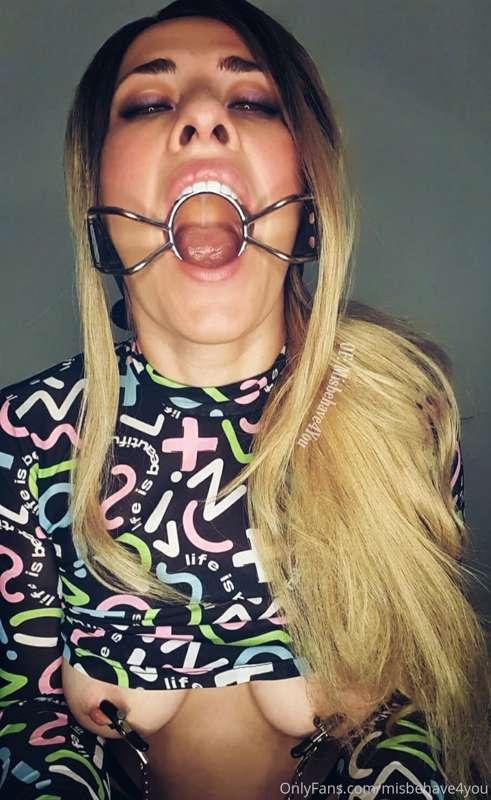 Shall I make a face fucking video with this O-ring gag?