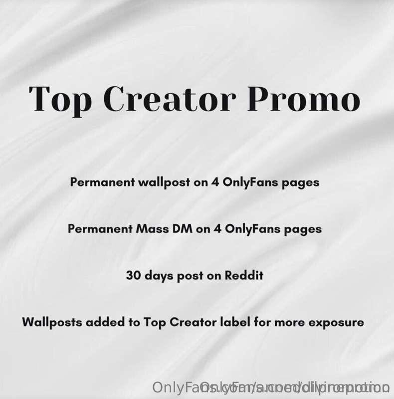 # ***Promo on our 4 main pages for $30*** . @masterpromoandc..