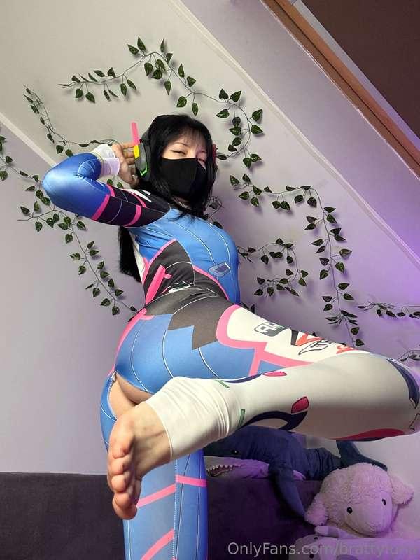 in this version of overwatch… i fight with moans, thighs, an..