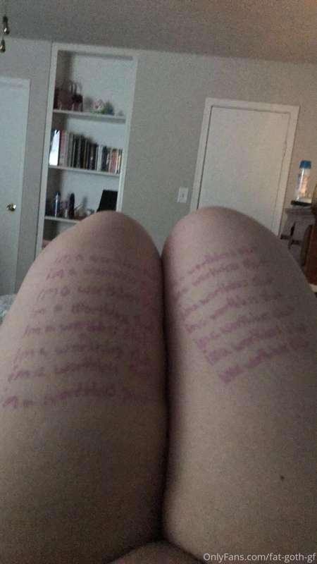 fans of body writing; you’re welcome :)