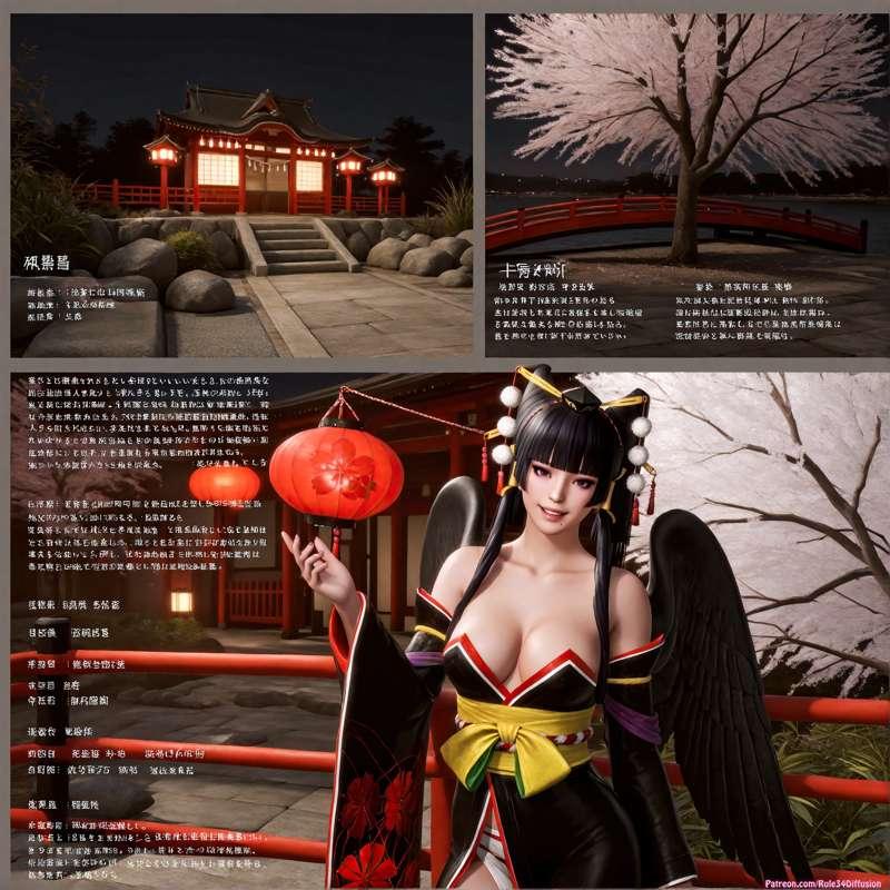 Nyotengu of Dead or Alive Sexy Poses [Gen 2.5]