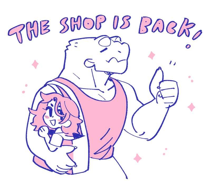 THE SHOP IS BACK OPEN!! Coupon code & zine links!