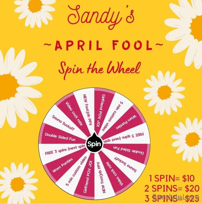 💛 ***SANDY’s APRIL WHEEL*** 💛   Welcome to my ***APRIL FOOL*..