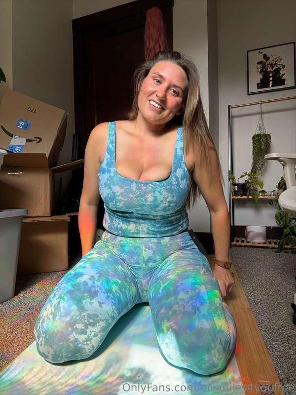 Fresh from my workout… but I think you’d rather see me sweat..