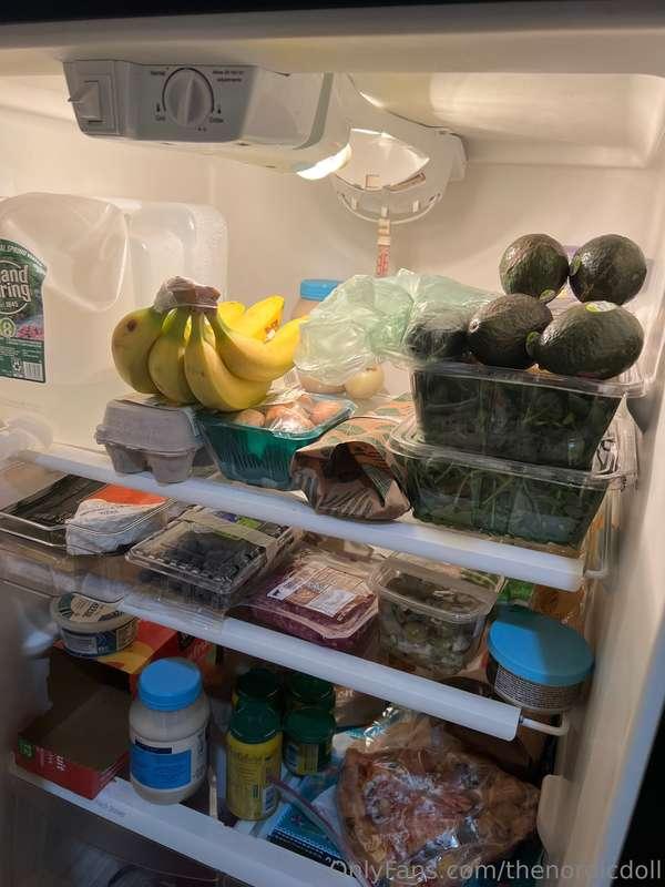 This is how you stock your goddesses fridge.  If you’re luck..