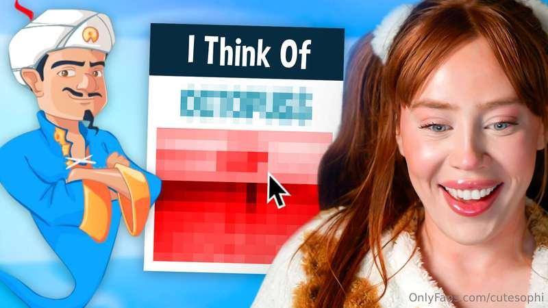 Sophi Plays the Akinator 🔮Just discovered Akinator, a game t..