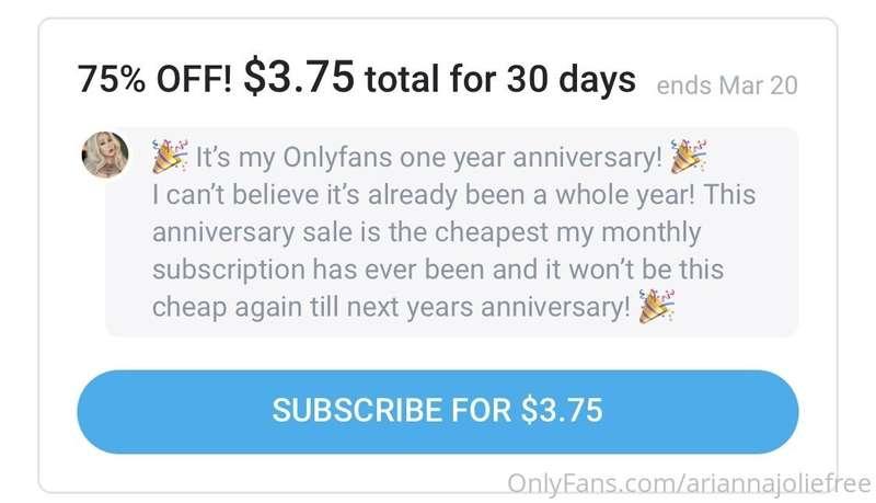 It’s my main accounts one year anniversary! 🎉  This sale is ..