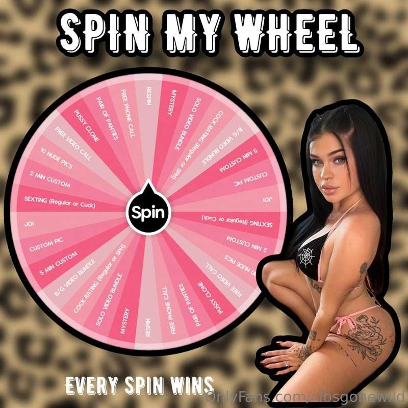 𝙎𝙋𝙄𝙉 𝙈𝙔 𝙒𝙃𝙀𝙀𝙇 ☻︎ ➪ TONS OF PRIZES 👏🏼 💧1 spin $12 💧 💧2 spins ..
