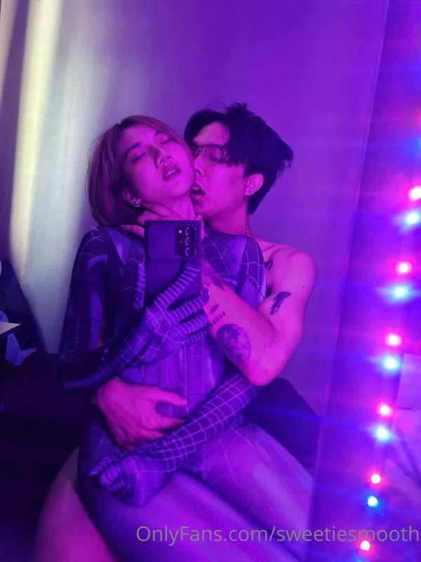 he is a vampire. 
He wanted to bite my neck. 😈👿