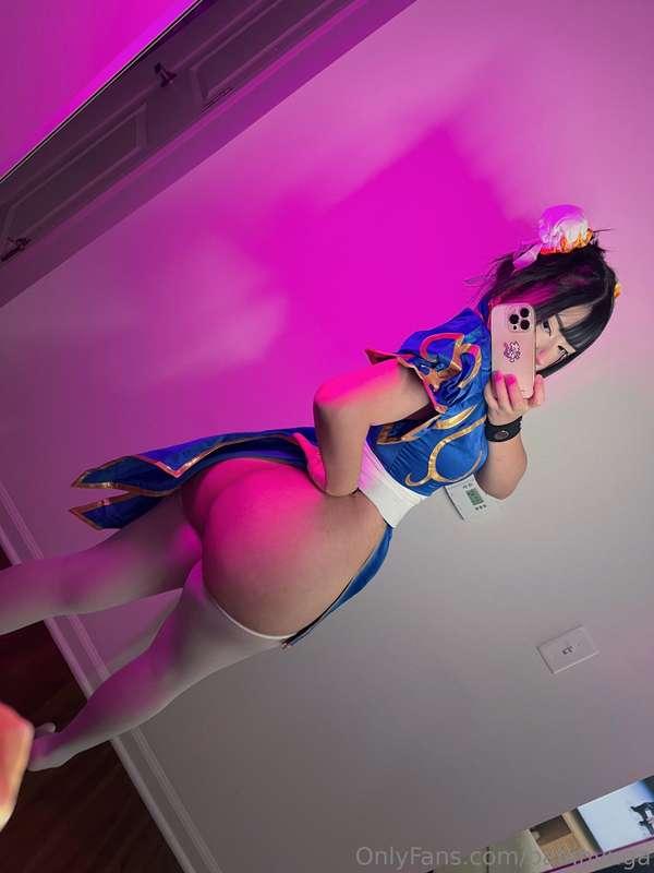 rate my chun-li cosplay 🍑