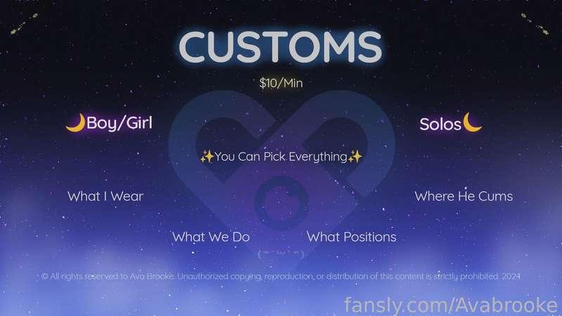 💋 Hey loves! 💋 
So many of you have been asking about custom content, and guess what? I've got you covered! Check out my exclusive list of personalized custom offerings and explore what I have in store just for you. Got something special in mind? Don't hesitate to slide into my DMs. Let's make your dreams a reality! ✨ 

#CustomContent #SpecialRequests #fyp  