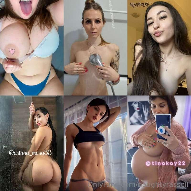 🍒 @karlysweet 🍒💗💛 @NaughtyRASSELL💛 💗💋 @CynthiaWhite 💋💗🫦 @ARI..