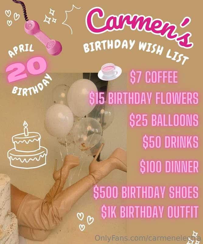 💓 ***BIRTHDAY COUNTDOWN HAS STARTED*** 💓

*since you've been..