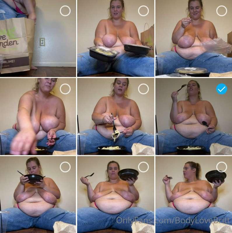 @godbrittlovebliss *just filmed tonight!!! ;)* Belly Stuffin..