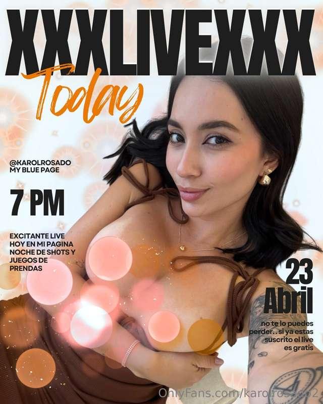 ⚠️𝗛𝗢𝗬 𝗟𝗜𝗩𝗘 𝗫𝗫𝗫 🎥💦en mi pagina vip a las 7:Pm hora 🇨🇴🥵 esto s..
