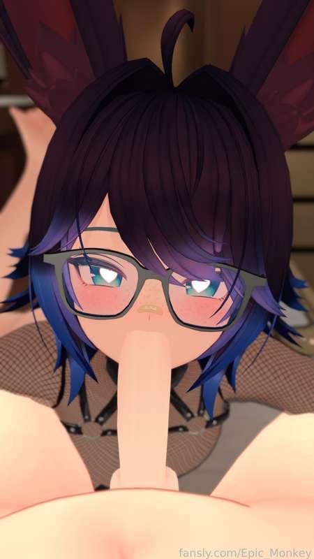 Oh, are you getting close? do you wanna cum down my throat? 🥺👉👈

I'd fuckin love it if you filled my little bunny mouth with your hot cum &gt;////&lt;


#bunny #bj #sucking #cum #breeding #cock #erp #femboy #VR #cute #fyp #anime #vtuber #lewdtuber #hentai #rindo 