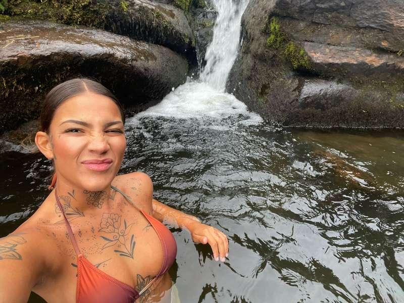 Cold nature swim this morning🥶 would you come swimming with ..