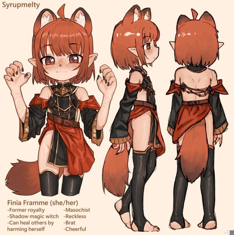 Finia Framme reference sheet