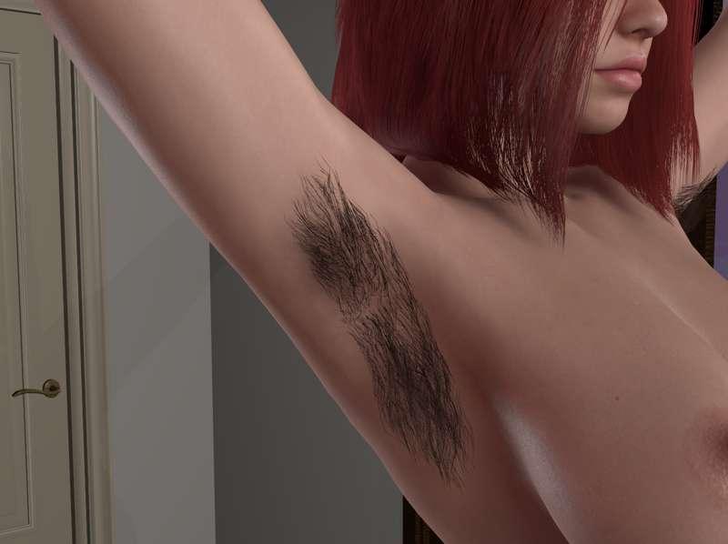 Armpit hair mod remake