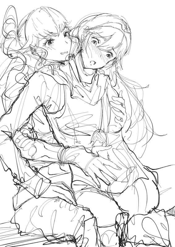 Sketch Commission Lucina and Anna