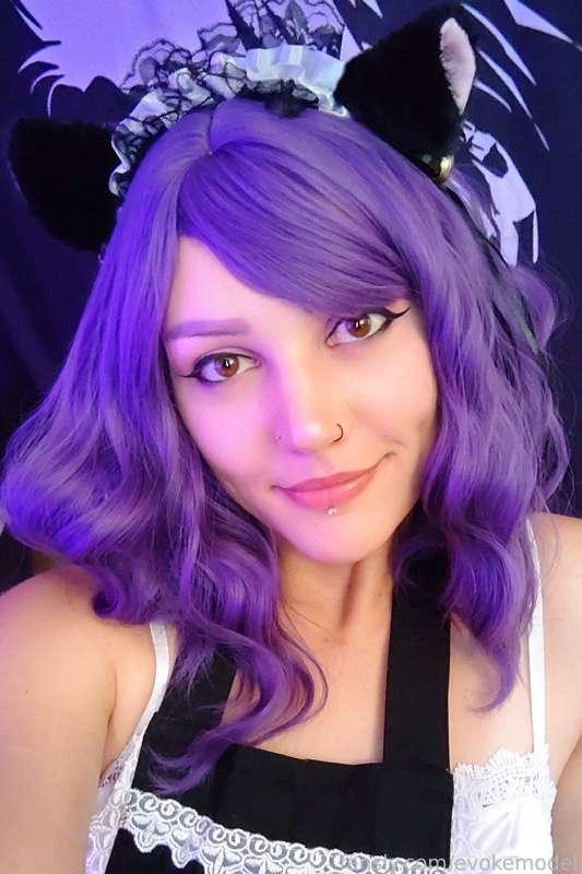 Does anything require cleaning today, Sir? Are you hungry? Would you like some pillows under your head? Hmm... it really is a pleasure serving you, you know. 
-
#fyp #purplehair #roleplay #submissive #catgirl #catears #waifu #maid #maidoutfit #cosplay 