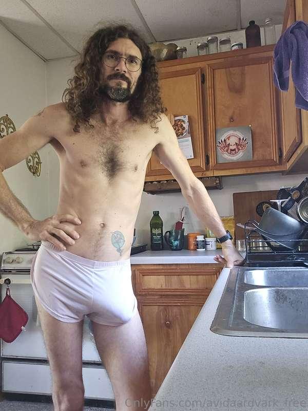 Tidying up dishes and having a shower before leaving for the..