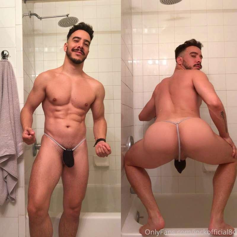 Front and Back 😜 Joe Snyder G-String   ✅ Pouch pushes packag..