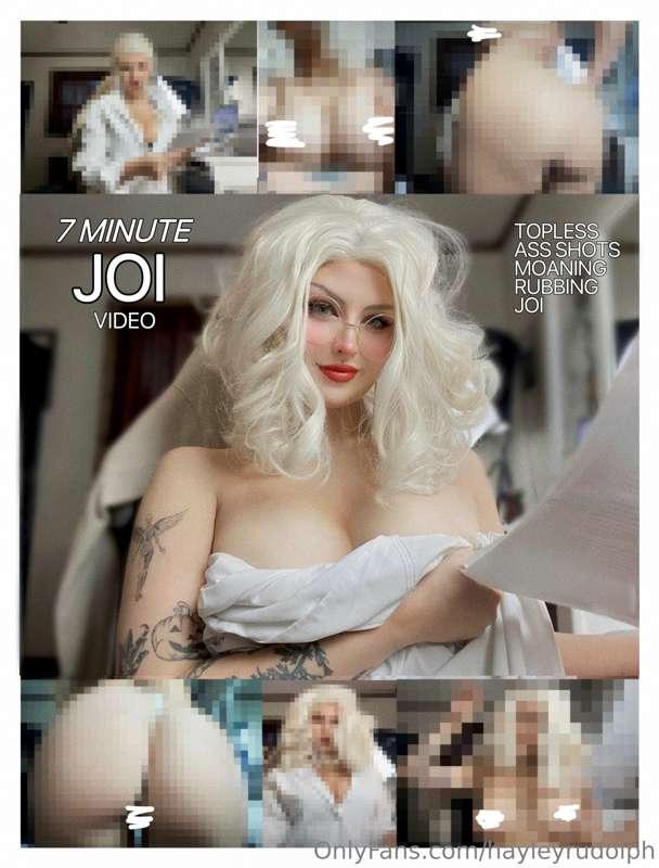 ***JOI VIDEO*** 
**Wanna hear me tell you exactly how to jer..