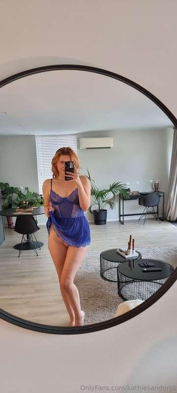 Bought this blue lacy dress last week and it looks so cute! ..