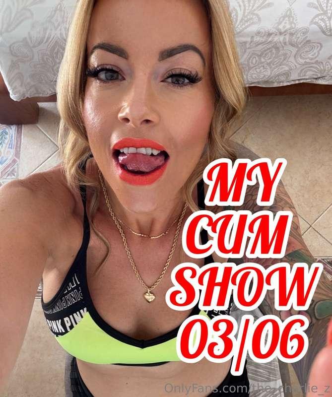 MY CUM SHOW FROM TODAY 
