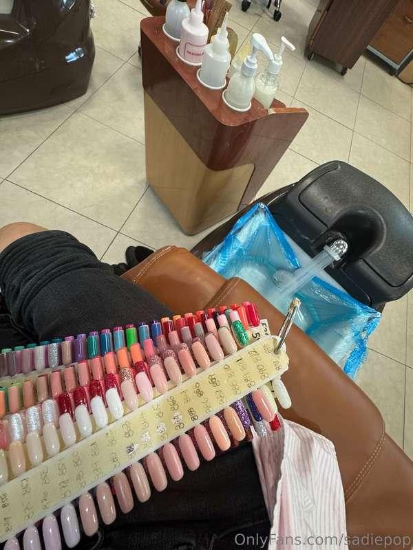 I’m getting a mani pedi