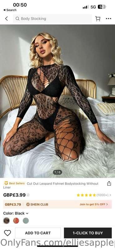 Contribute to new bodystocking/ lingerie and get a free cust..