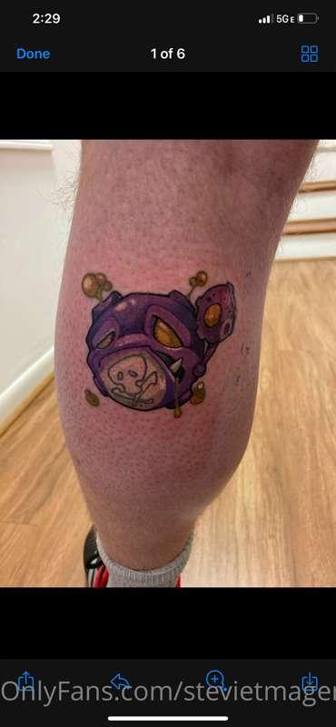 Daddy got a new tattoo