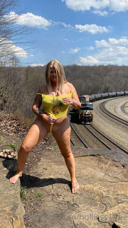 I love watching trains. Do you?