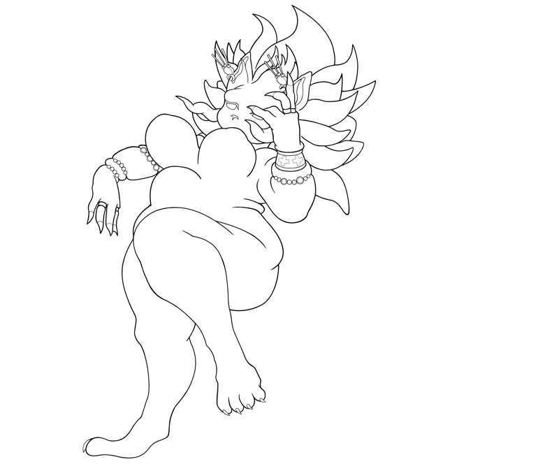 (Lineart!) Bellydonna