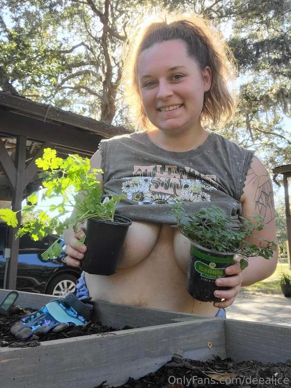 Gardening is definitely my happy place! 🥰 Who wants to plow ..