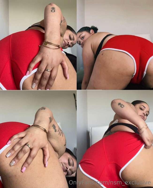 Almost 2 minute long fart ! Huge bubbly farts in my red shor..