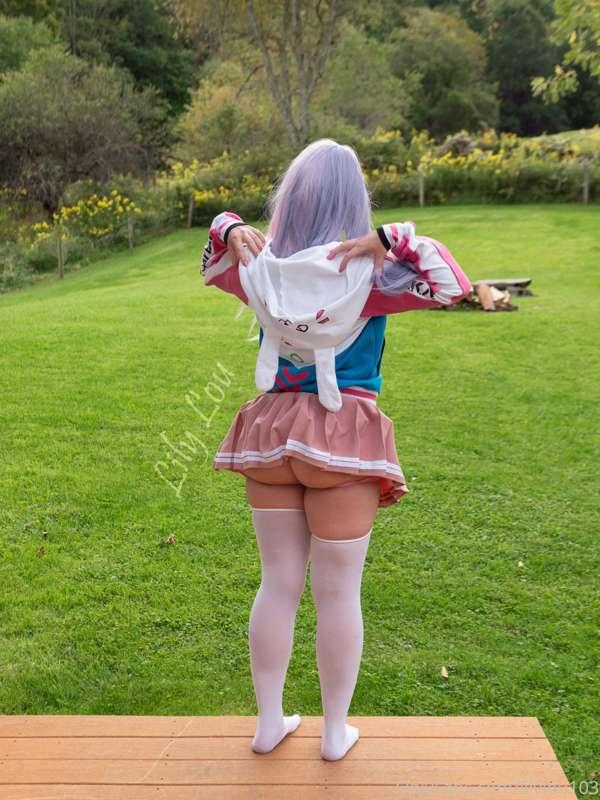 Pink/purple hair outdoor photo set! This is the last set of ..