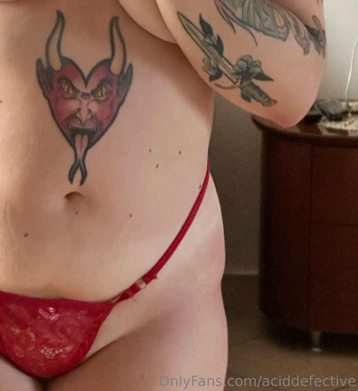 I love how the red underwear is on me... but I'd rather some..