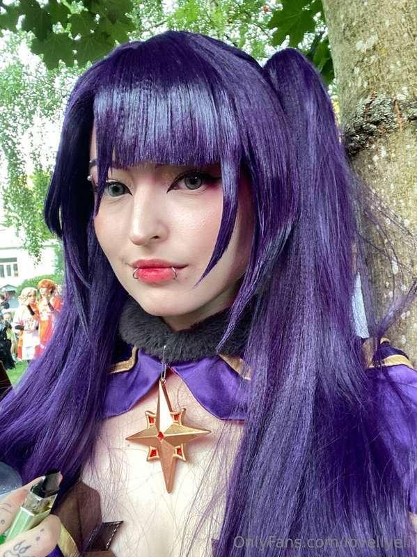 Me on the anime event in my new cosplay 💜💜