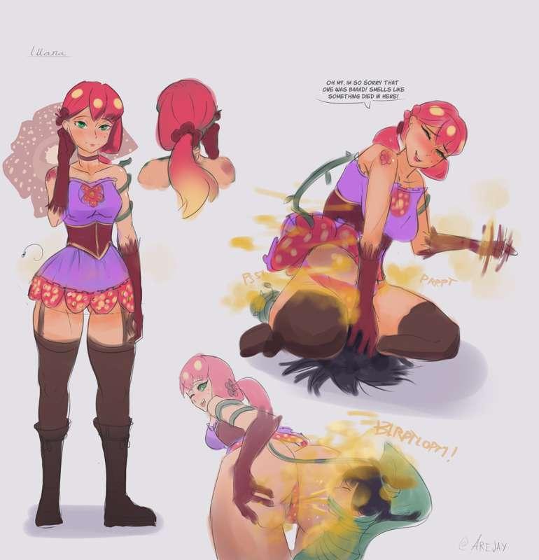 Corpse Flower character farting