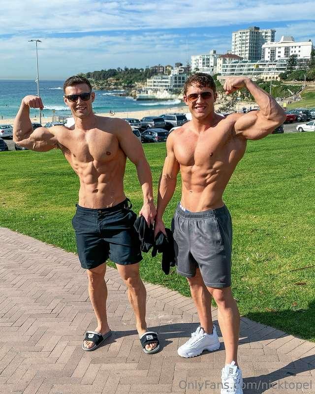My cousin Dan Rockwell and I 💪💪 💪💪