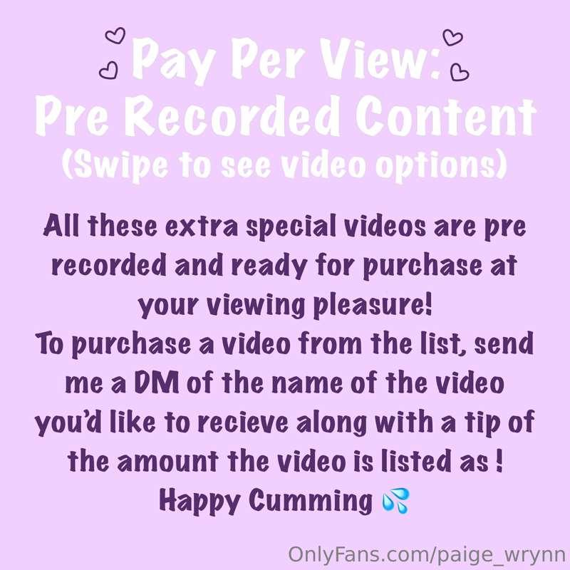 Available Videos💕