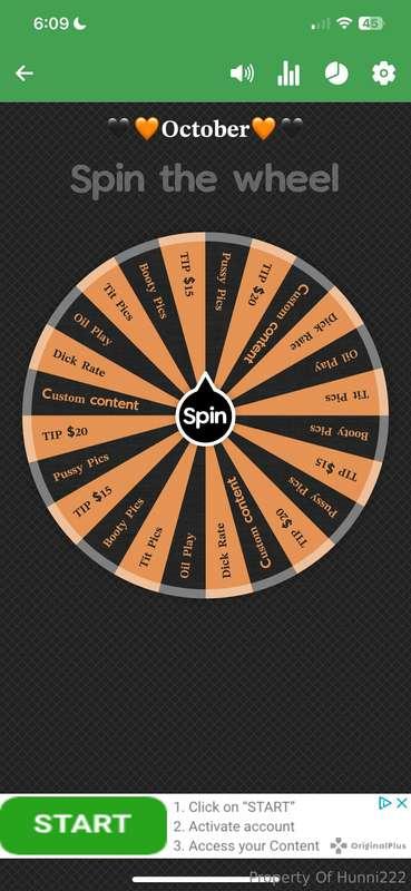 🧡SPIN THE WHEEL🧡 Let me be your lil slut daddy😏  Tip - $10 1..