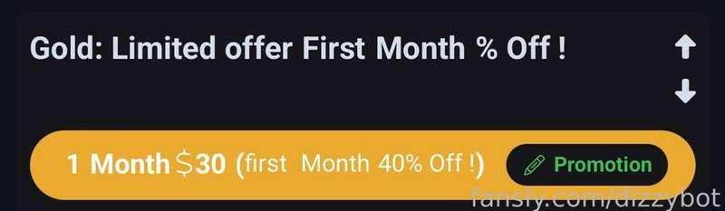 Til the end of the month!