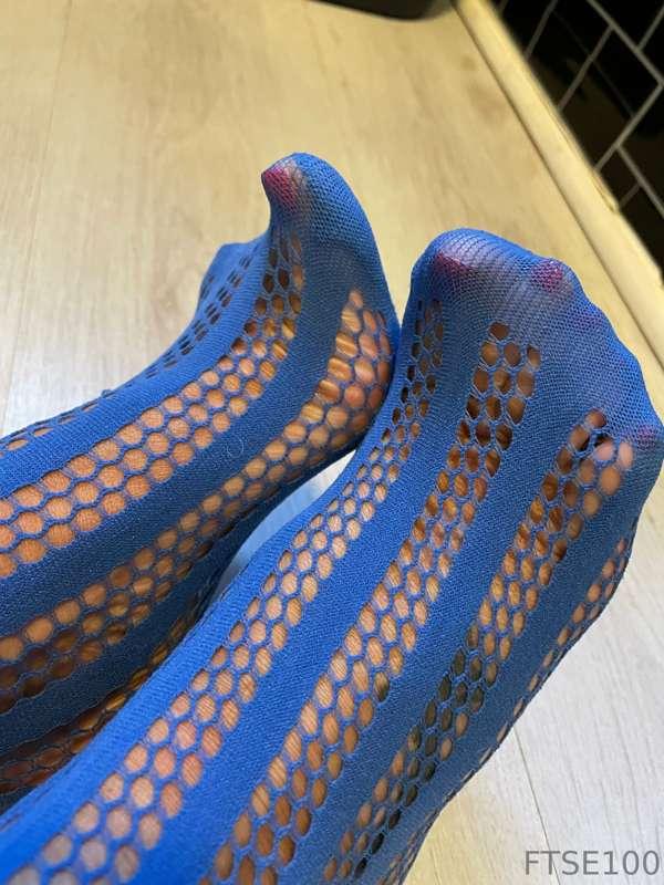 Your never fully dressed without a ……… Blue Fishnet Body Sto..