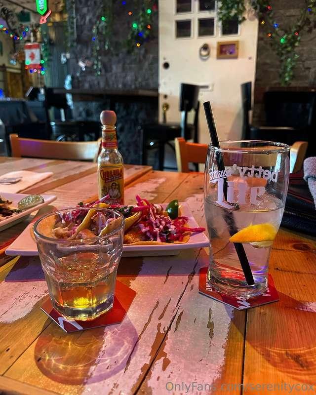 We both ordered whisky and tacos 😉 he’s just as cute as I re..